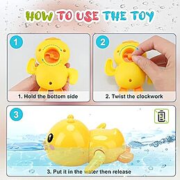 Buy online swimming duck bath toy